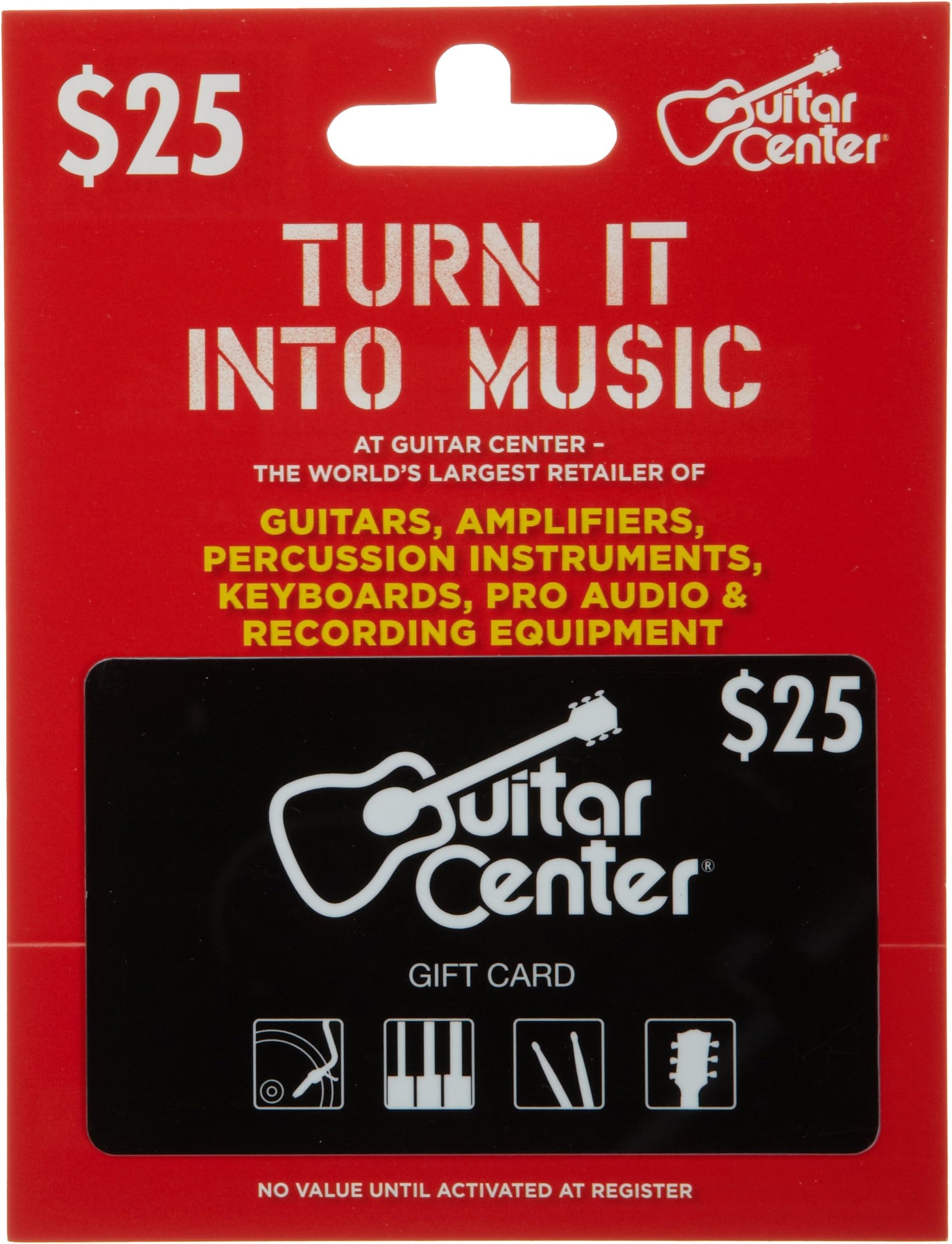 Guitar Center Gift Card $25
