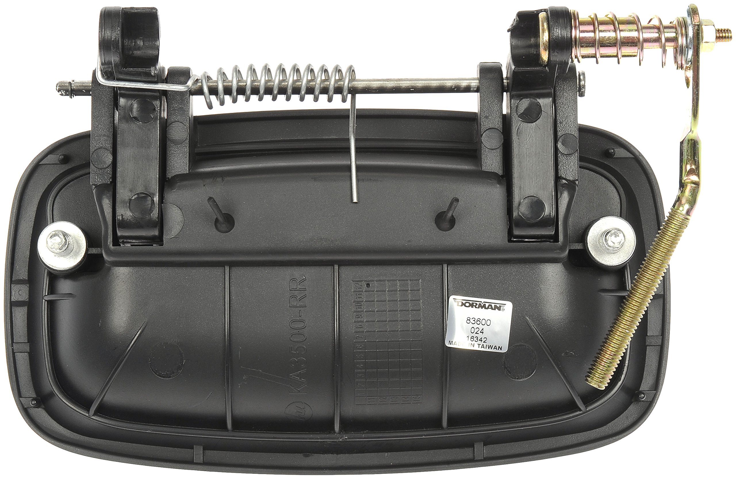 Dorman 83600 - Tirador de Puerta Exterior, Manilla Puerta, Agarradera Coche para Modelos de Kia Selectos, Color Negro