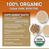 Vista 4 de Ashwagandha orgánica, Anaranjado, 60