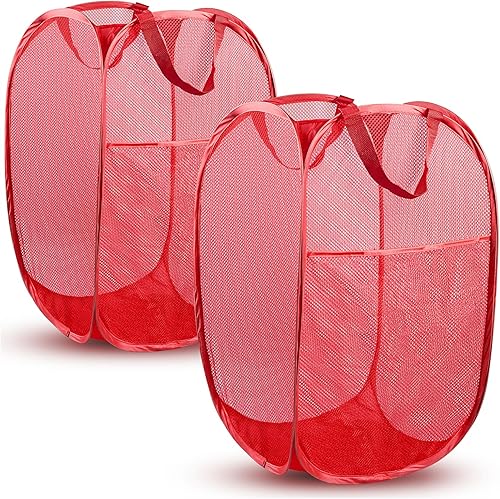 Miniatura 9 de DUCOO Cesta Emergente, 1 PIEZA Cesta de Malla Emergente para Ropa Sucia, Cesta de Malla Plegable para Ropa con Diseño que Ahorra Espacio para Hogar