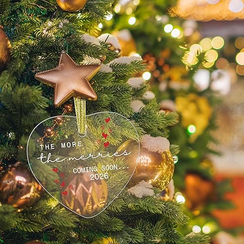 Miniatura 3 de Adorno de bebé expectante de padres, adornos colgantes de Navidad para árbol de Navidad, decoración de fiesta de vacaciones, regalos de anuncio de