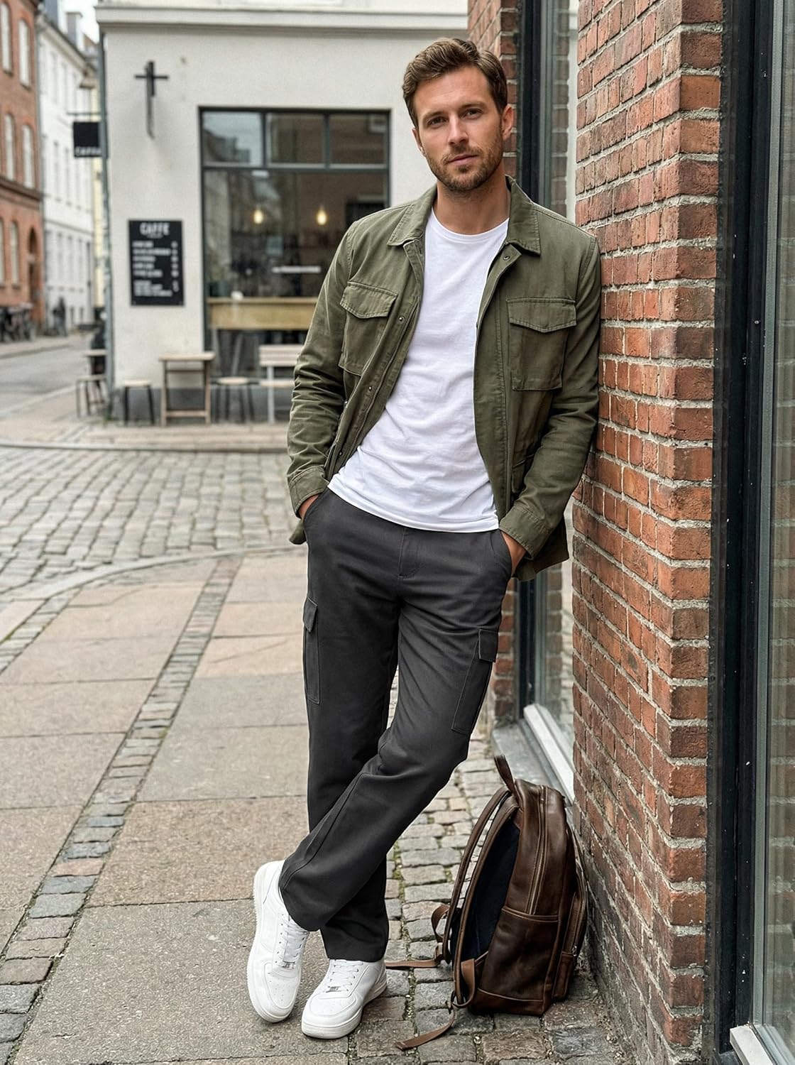 Men's Cargo Pants Stretch Work Pants Casual Travel Hiking - Image 6