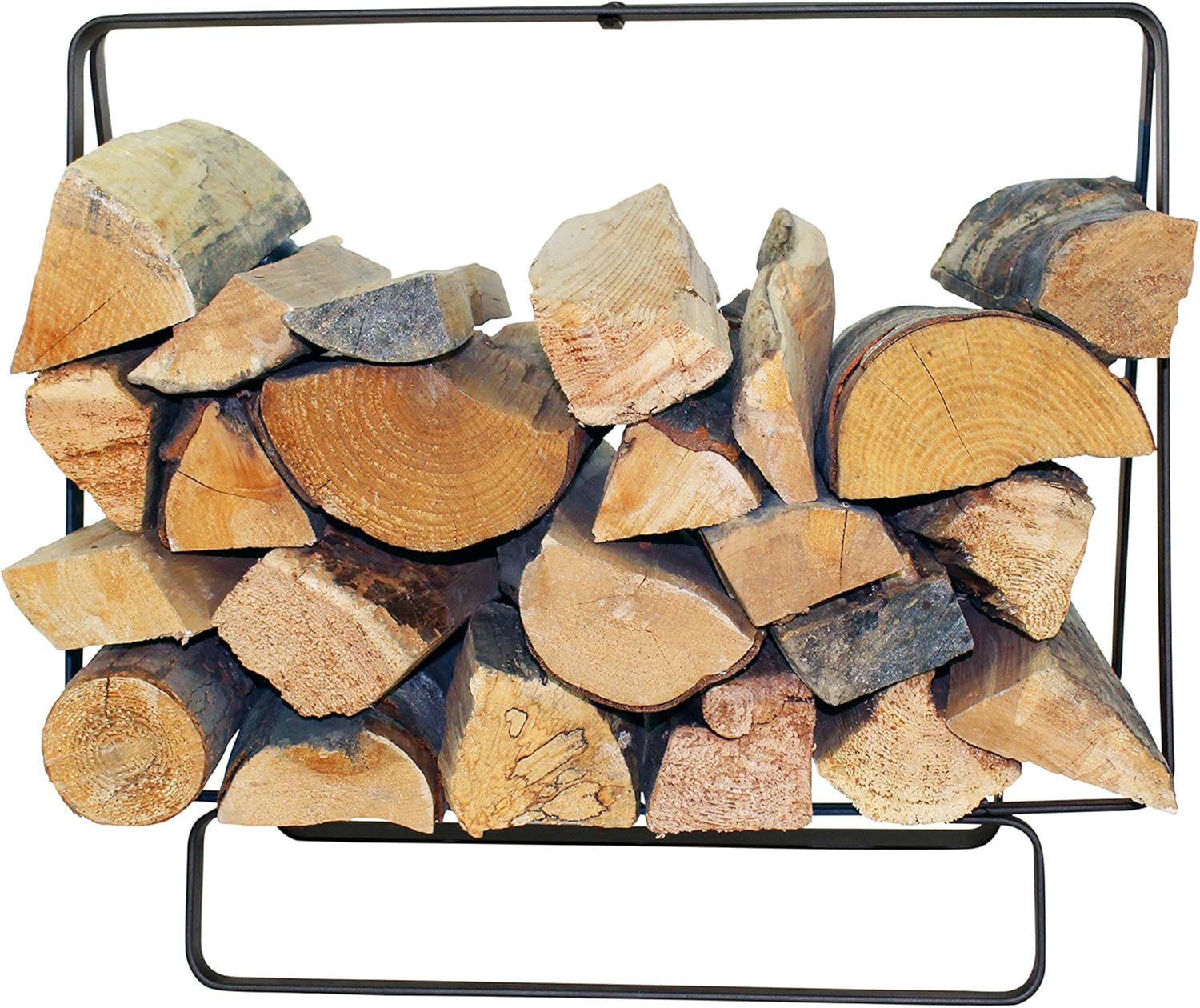Enclume LR36 HS Rectangular Fireplace Log Rack, Small, Hammered Steel