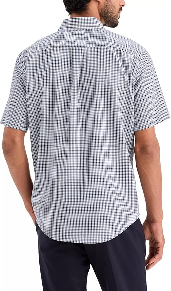 Dockers Men's Signature Shirt Short Sleeve Classic Fit with Stain Defender