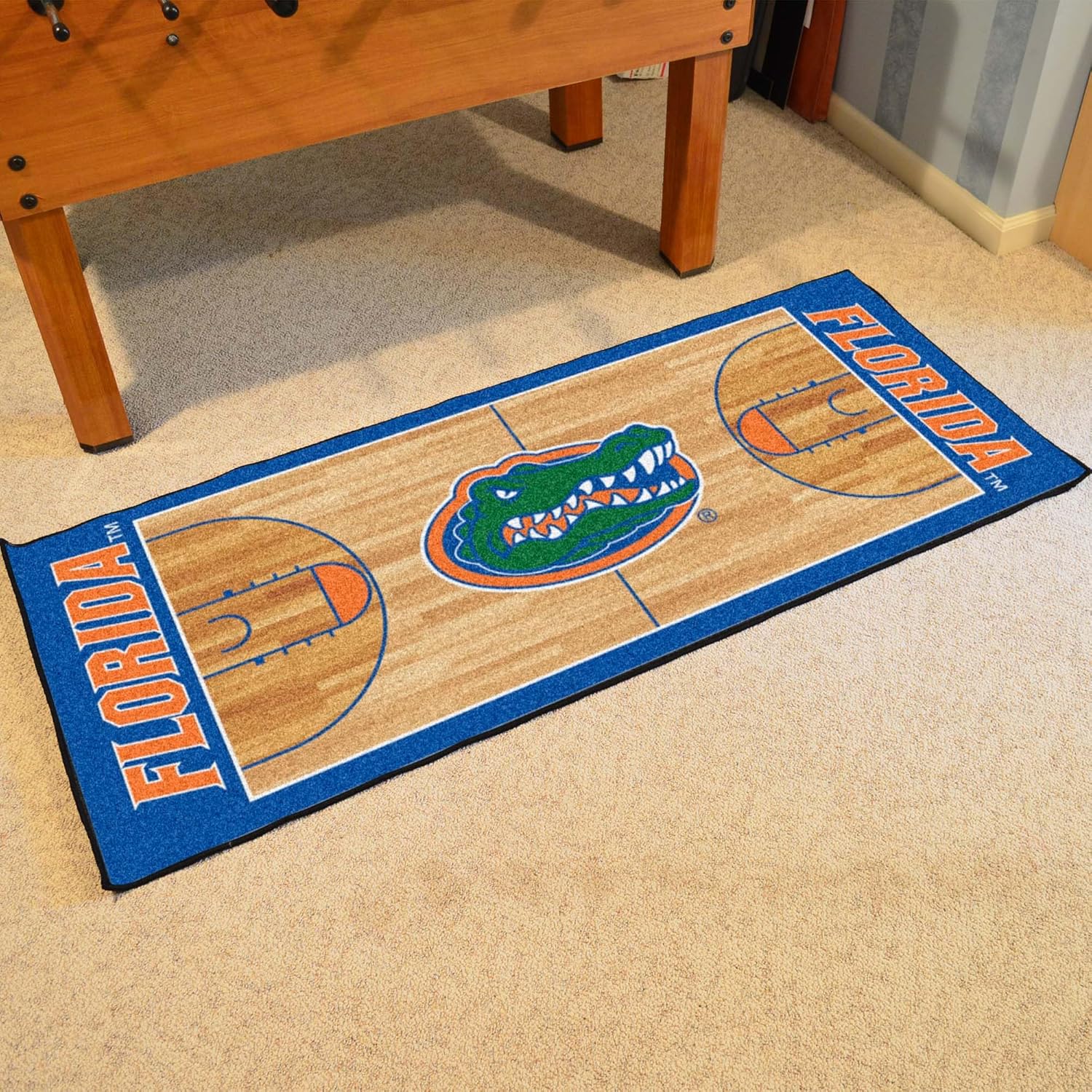 FANMATS NCAA Unisex-Adult Basketball Court Runner Rug - 30in. x 72in.