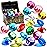 Sloosh Diving Gems Pool Toys, 16 Big Colorful Diamond with Pirate Treasure Chest,Swim Dive Toy for Kids Underwater Gemstone Swimming Training Gift Water Pool Games(Gold)