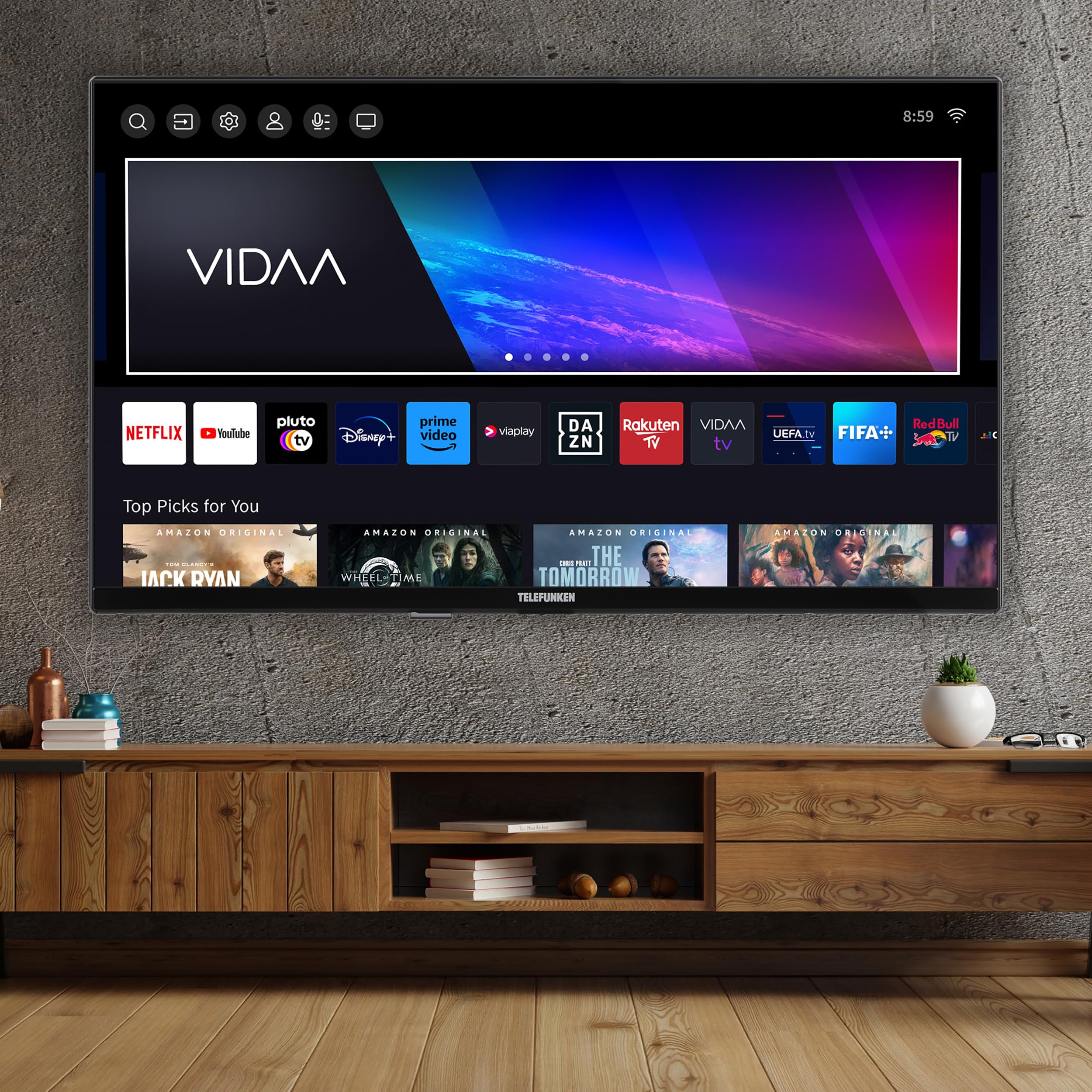 Telefunken XU50VP750M Fernseher VIDAA Smart TV mit 4K UHD Auflösung 50 Zoll – Bild 8