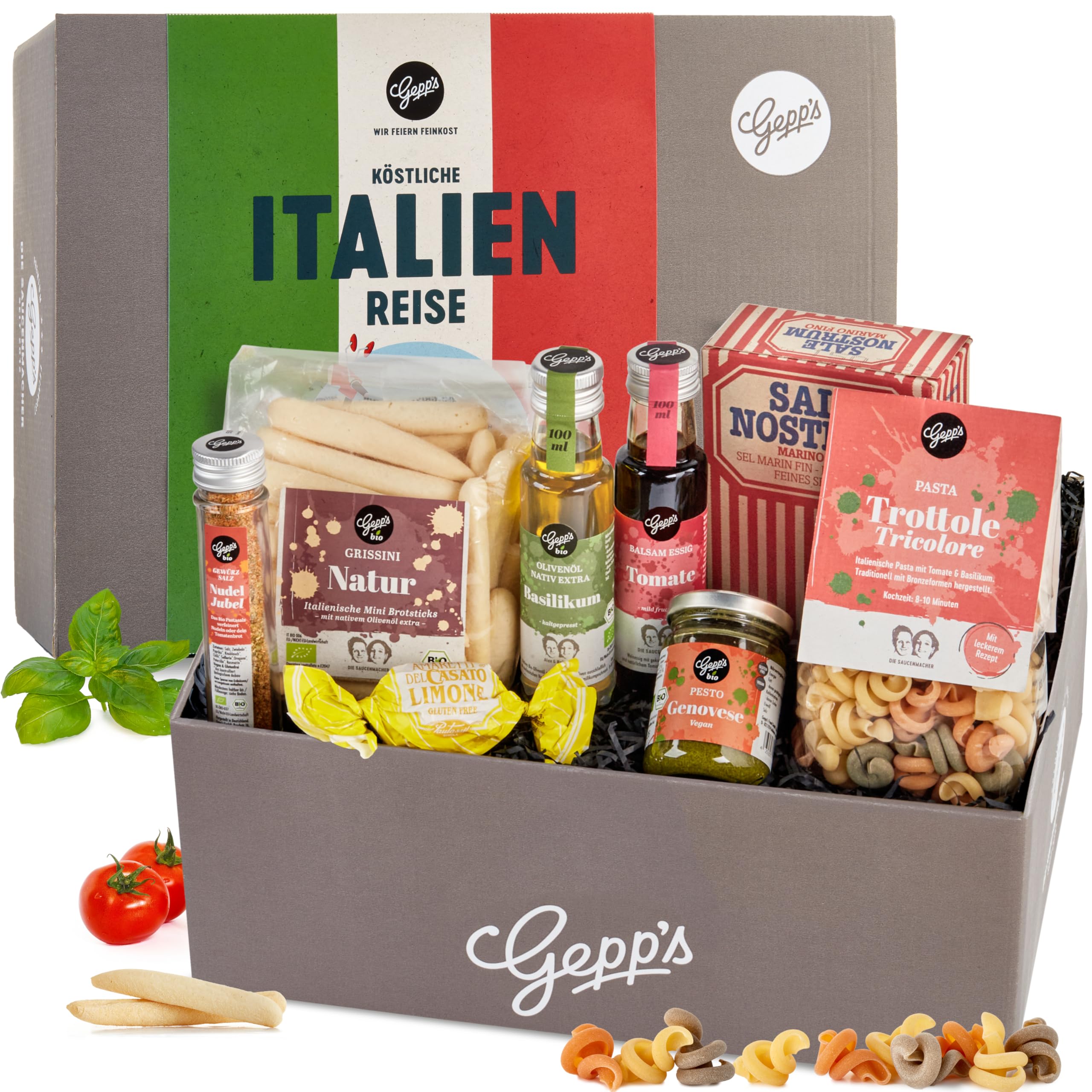 Gepp’s Feinkost Bella Italia Geschenkbox I Italienische Spezialitäten Geschenkset