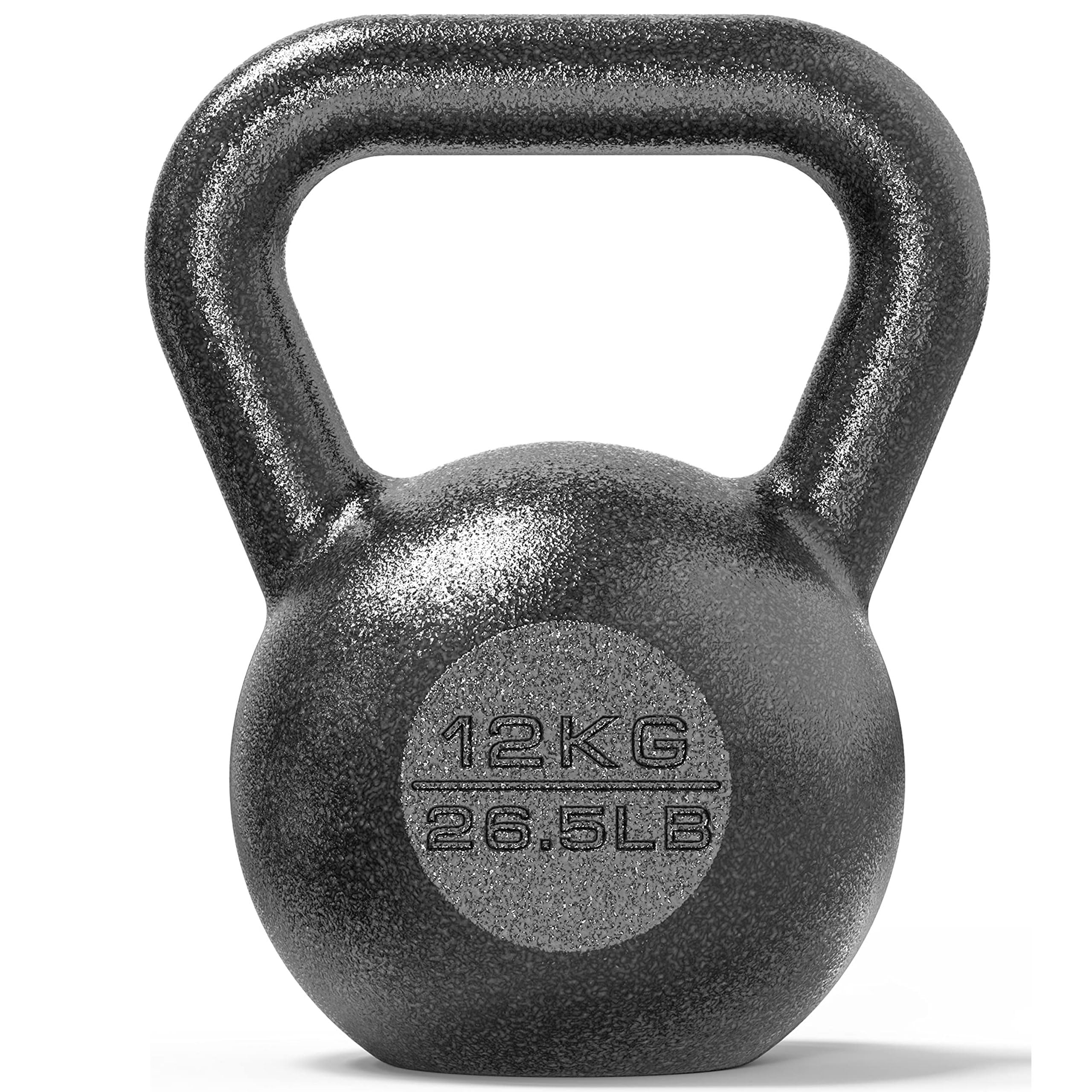 PROIRON Kettlebell Professional Kugelhantel aus Gusseisen, 4kg 8kg 12kg 16kg 20kg 24kg Gewichten Guss Schwunghantel Kugelgewicht Krafttraining - Schwarz Kettlebells
