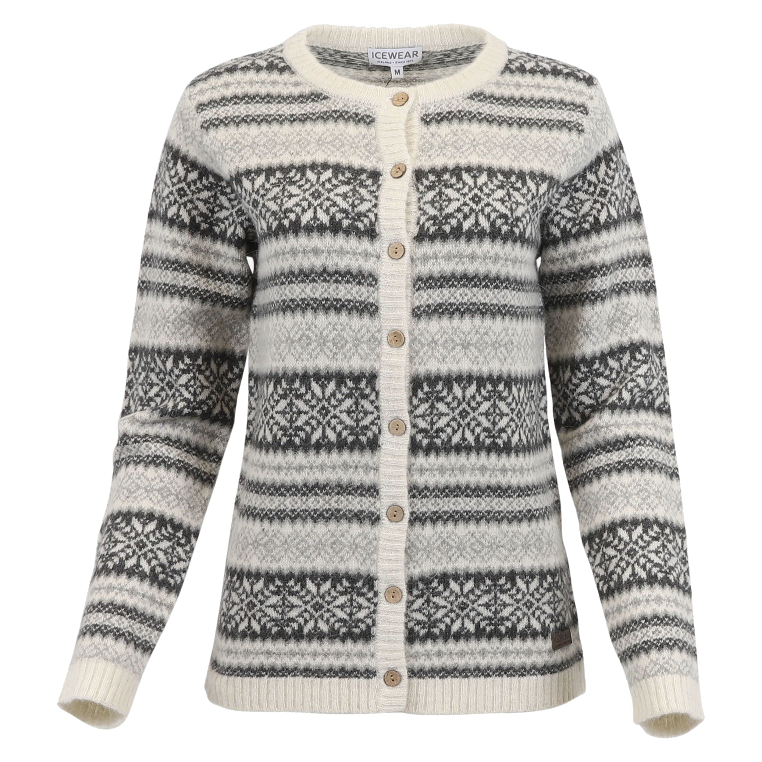 ICEWEAR Ur ur Womens Buttoned Angora Sweater