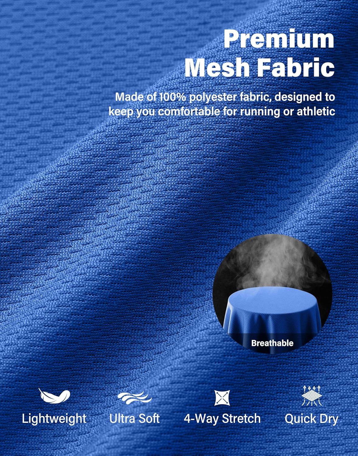 G Gradual Men's Athletic Workout Shorts with Pockets 5"/7"/9" Lightweight Quick Dry Gym Basketball Running Shorts for Men - Image 3