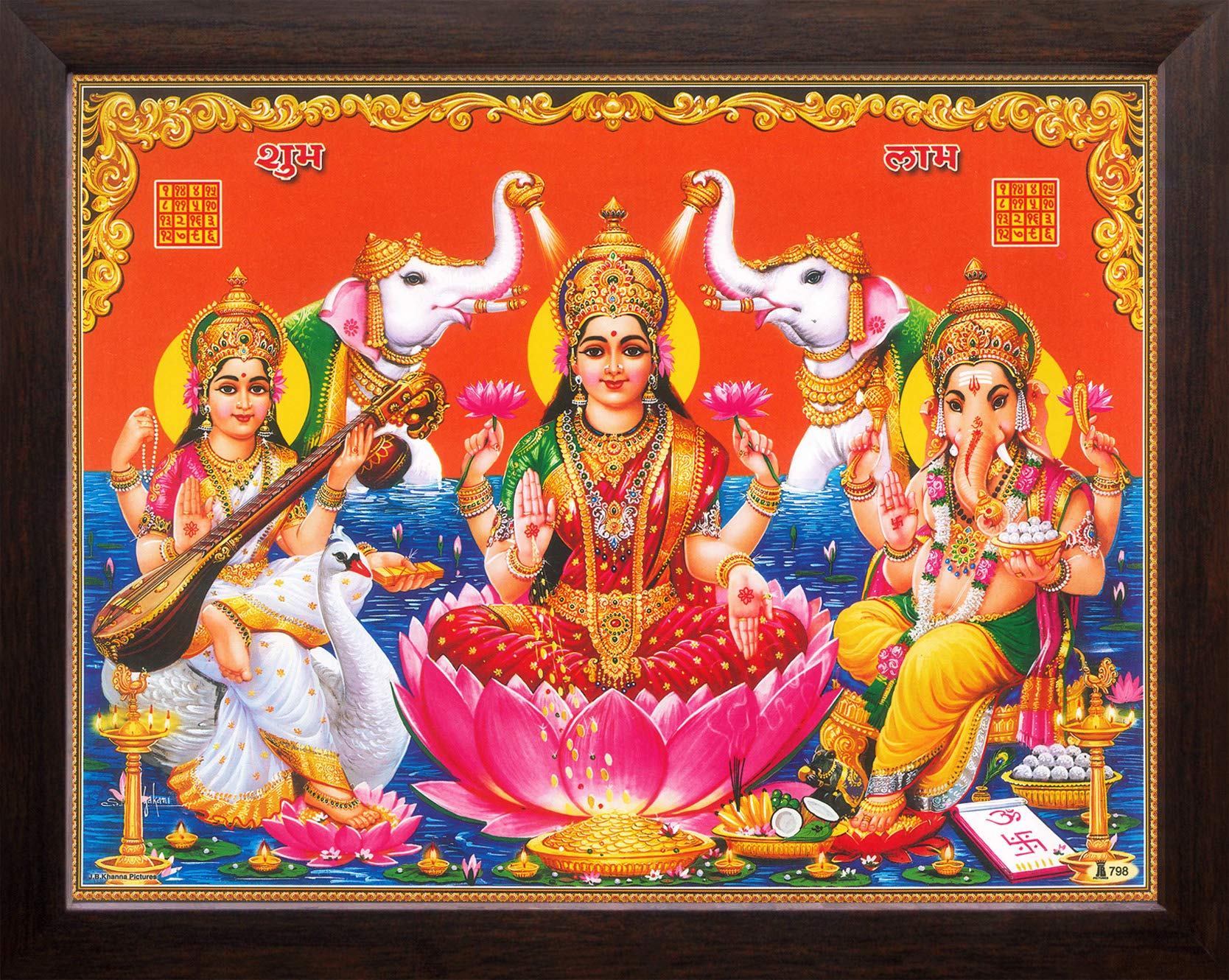 Maa Laxmi Artwork - Religious Home Decor -20