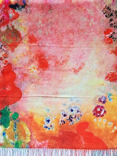 Miniatura 6 de VENVSBEE Reversible Scarf Soft Large Shawl Wrap Blanket Double Sided Art Print Warm Pashmina Stoles Klimt Van Gogh Gifts