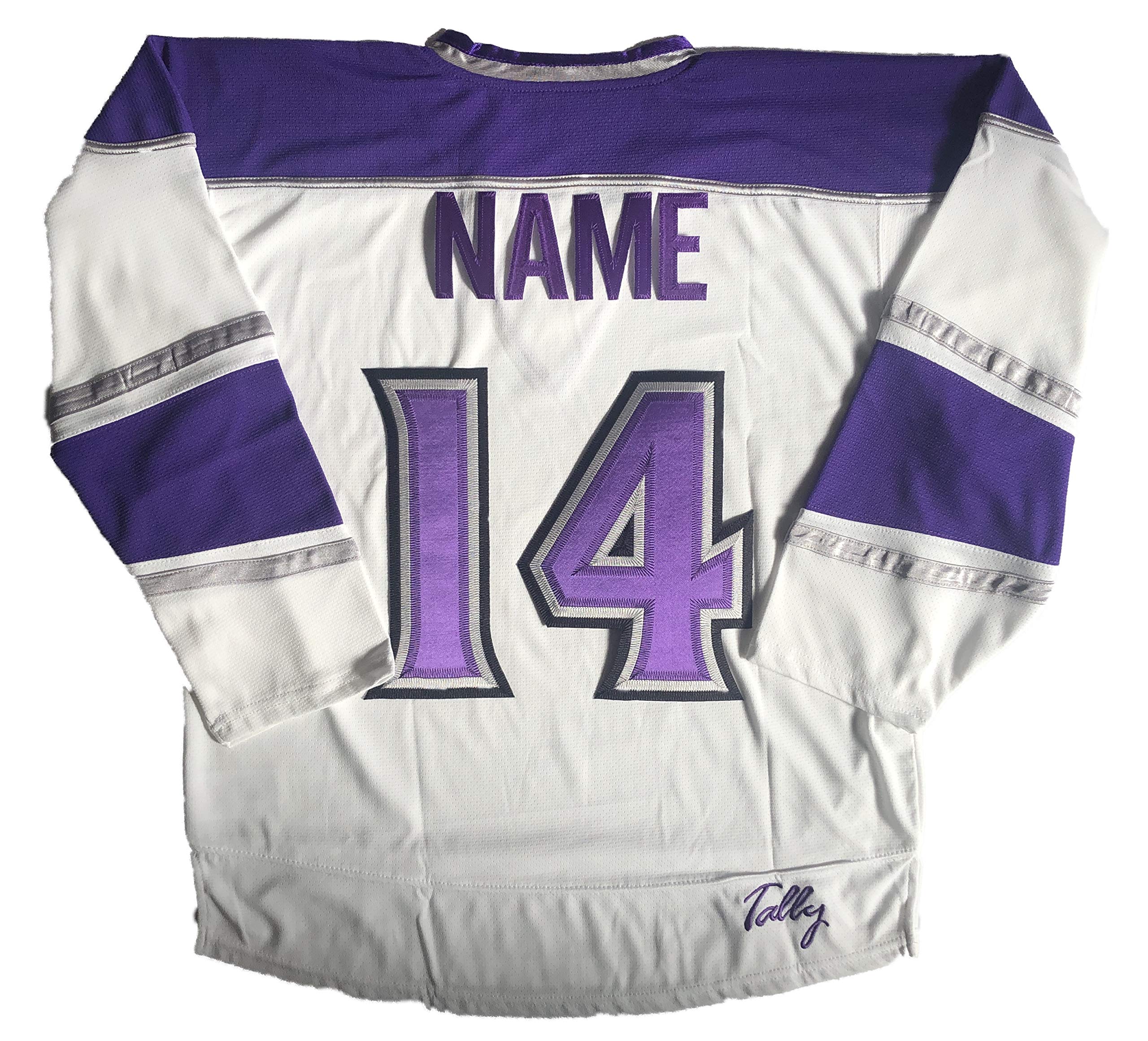 Moose Hockey Jerseys - We are Ready to Customize with Your Name and Number (White, Adult L)