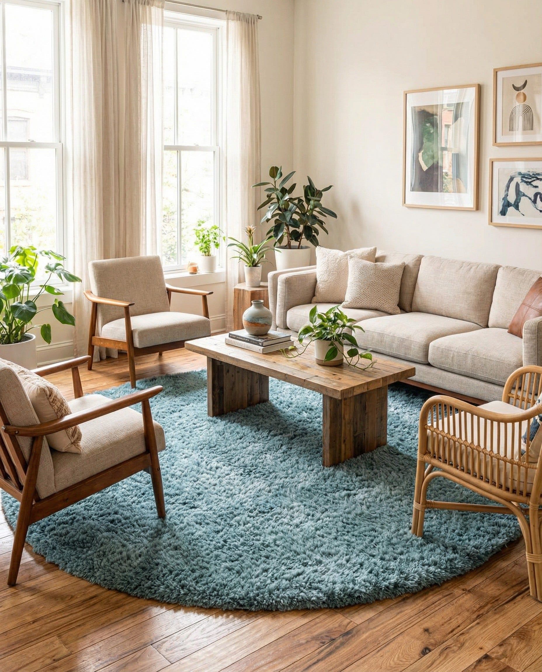 Photo 1 of ***STOCK IMAGE FOR REFERENCE***
Rugs.com - Infinity Shag Rug – 8 Ft Round Slate Blue Ultra Plush Shag Rug – Cozy High Pile Accent for Living Rooms, Bedrooms, and Nurseries