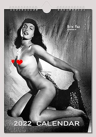 Bettie Page Edition 4 Wall Calendar New 2022 Pin Up Glam Sexy Girl Retro Vintage A4 : Amazon.co.uk: Stationery & Office Supplies