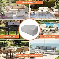 Vista 7 de Funda para sofá de patio impermeable, resistente para sofá biplaza de 2 plazas, fundas de muebles de patio para sofá exterior, sofá biplaza, sofá