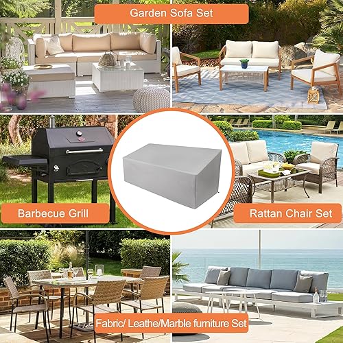 Miniatura 7 de Funda para sofá de patio impermeable, resistente para sofá biplaza de 2 plazas, fundas de muebles de patio para sofá exterior, sofá biplaza, sofá,