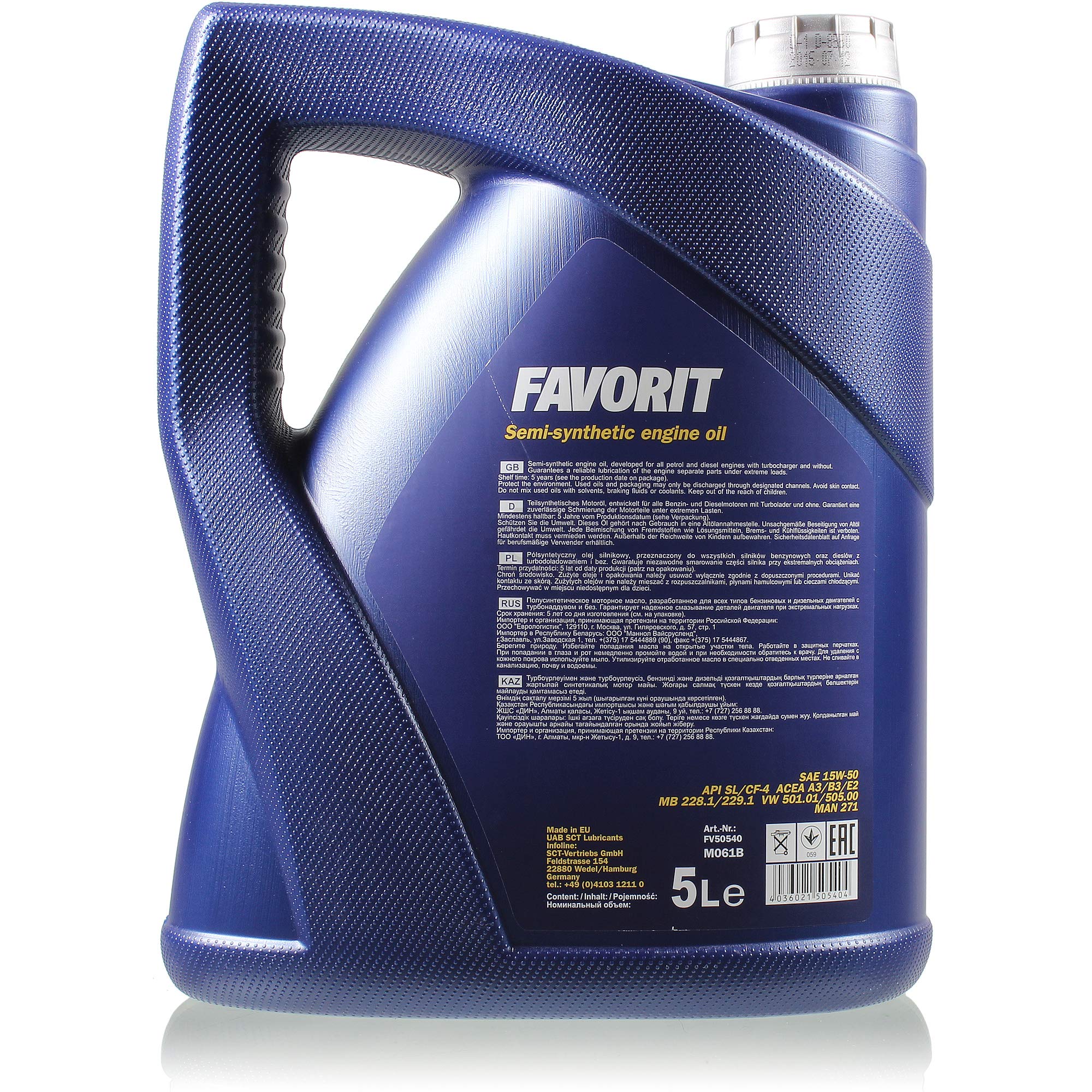 Olio motore MANNOL Favorit 15W-50 2 x MANNOL Motor Doctor ADDITIV