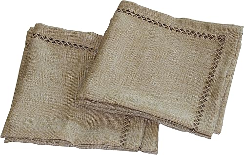 Miniatura 6 de Juego de 4 servilletas de tela bordadas con diseño vintage en blanco