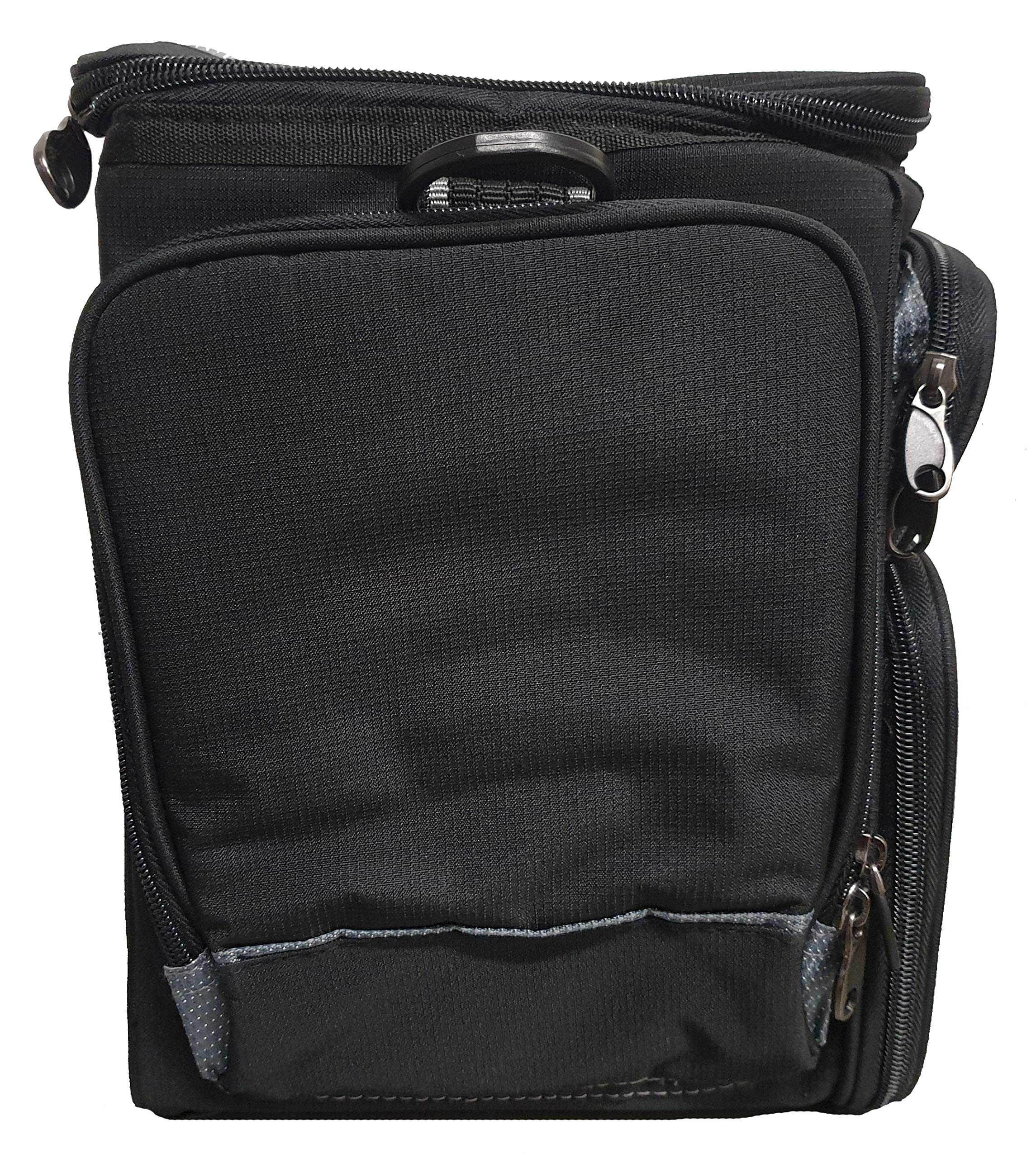 Borsa Pesca Carson Anti Pioggia Multitasche, 2 Vani Isotermici, 8 Barattoli Porta Esche, Tracolla Imbottita, Per Carpa