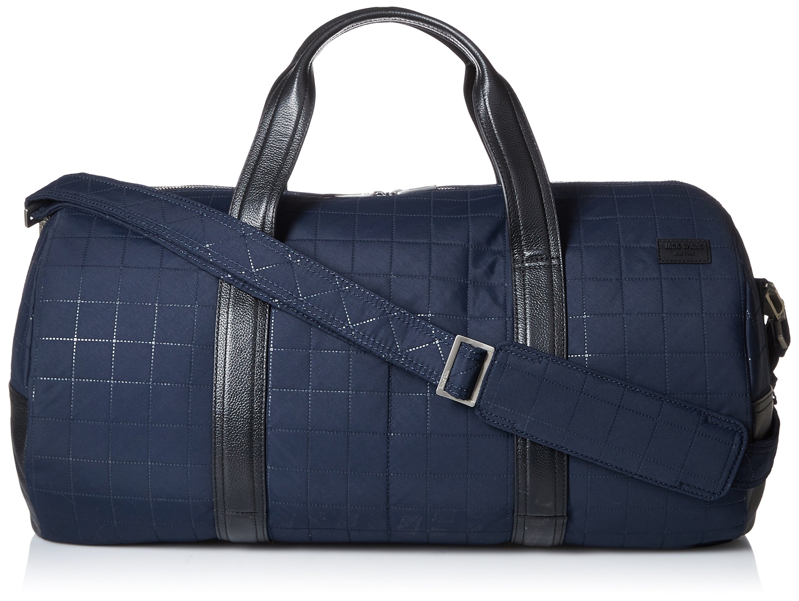 Quilted Tech Nylon Duffle, Navy 