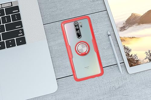 Miniatura 8 de Qseel Funda transparente para Xiaomi (Mi 10Mi 10 Pro -5G), funda de armadura de anillo transparente, protector de cubierta a prueba de golpes