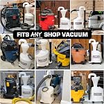 Mullet High-Speed Cyclone Dust Collector for Shop Vacuum - Sawdust Separator, Dust Collectors for Woodworking, Garage, Hobbyist Debris Extraction