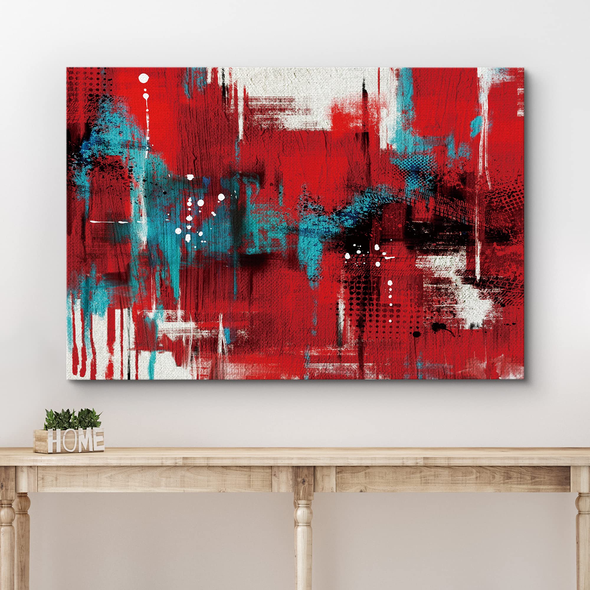 アートキャンパス Amazon.co.jp: wall26 キャンバスウォールアート 赤 青 黒 白 線と質感