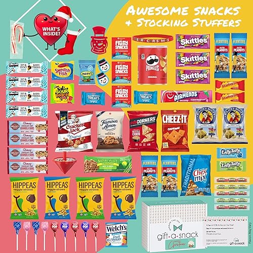 Miniatura 164 de Gift A Snack – Caja llena de golosinas variadas para el Día del Padre y cumpleaños, incluye tarjeta de felicitación, cesta de golosinas con dulces