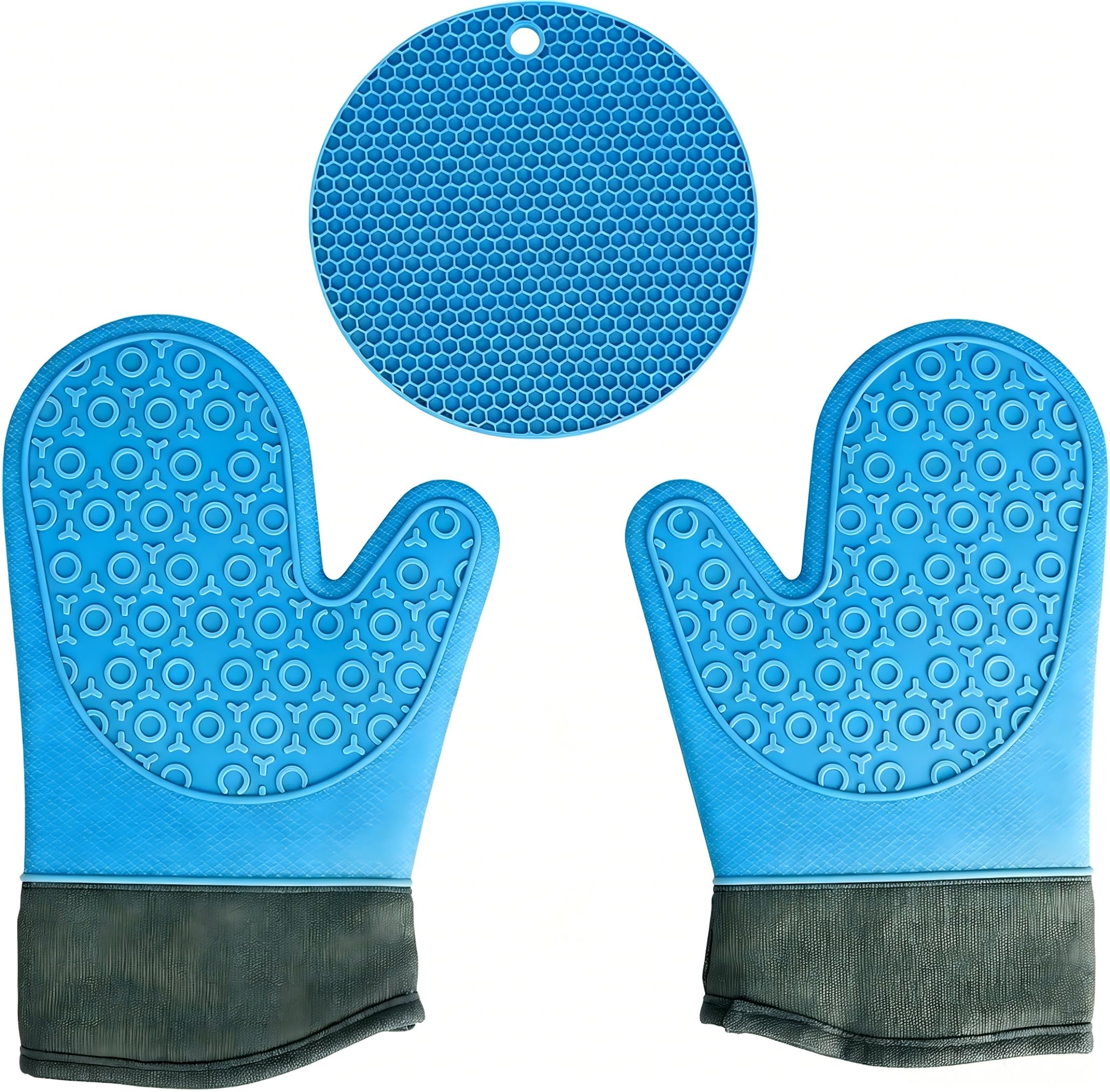 Guanti di protezione dal calore, guanti da forno per protezione dalle scottature, guanti resistenti al calore per cucina e barbecue