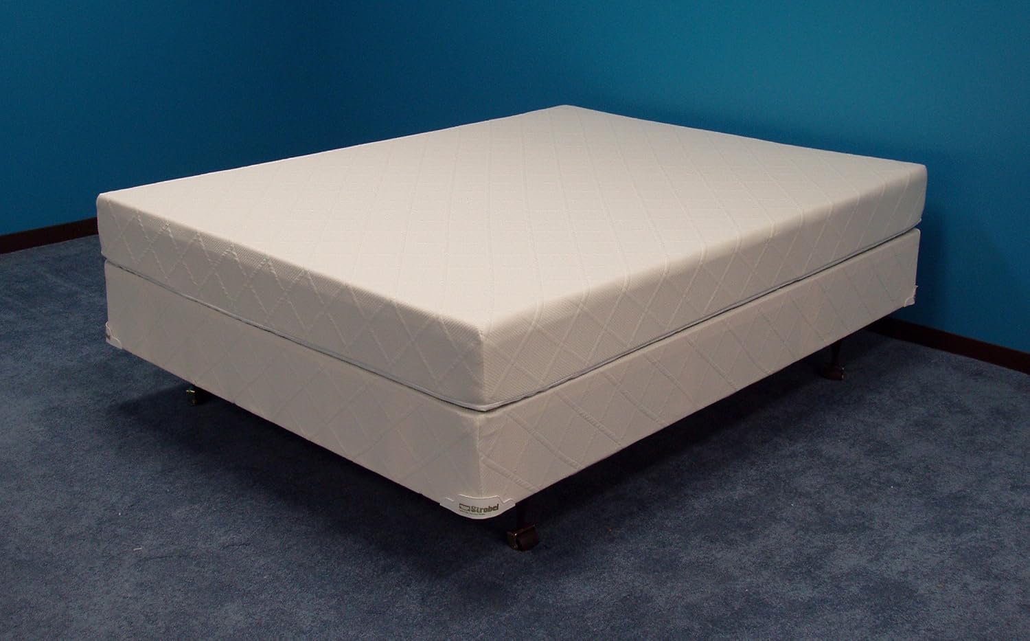 Strobel American Pharoah Patented Leak-Proof Softside Waterbed, 7" Fill, with No Cover Naked Option, Top Only, Queen