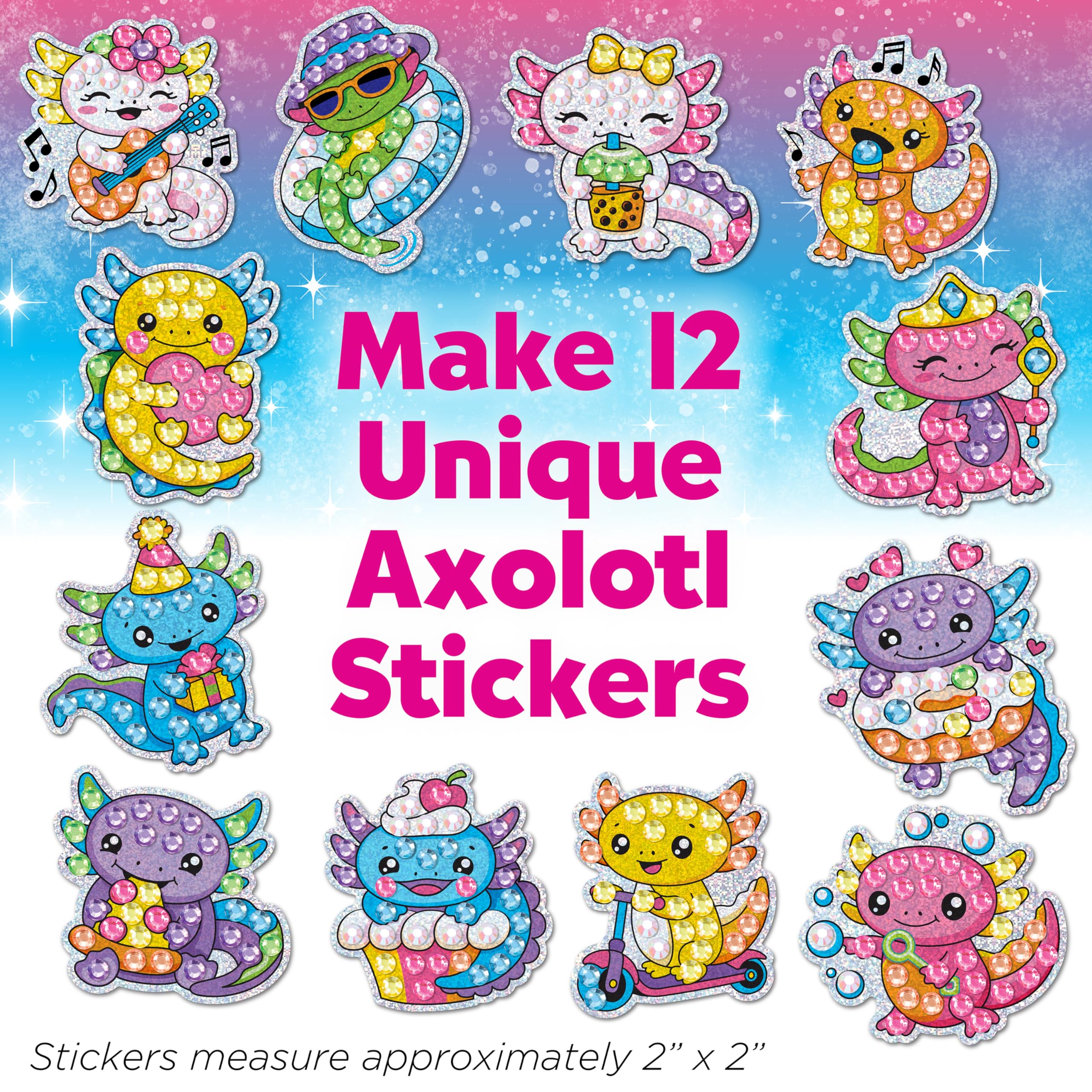 キャンバスアート 2点セット Radiant グリッター キラキラ 4246 Amazon.com: Creativity for Kids Big Gem Diamond Painting Axolotl