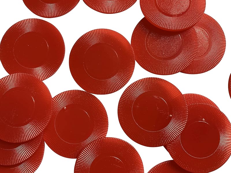 Sacchetto di 500 gettoni sottili, gettoni per bevande, fiches da poker, di circa 39 mm.