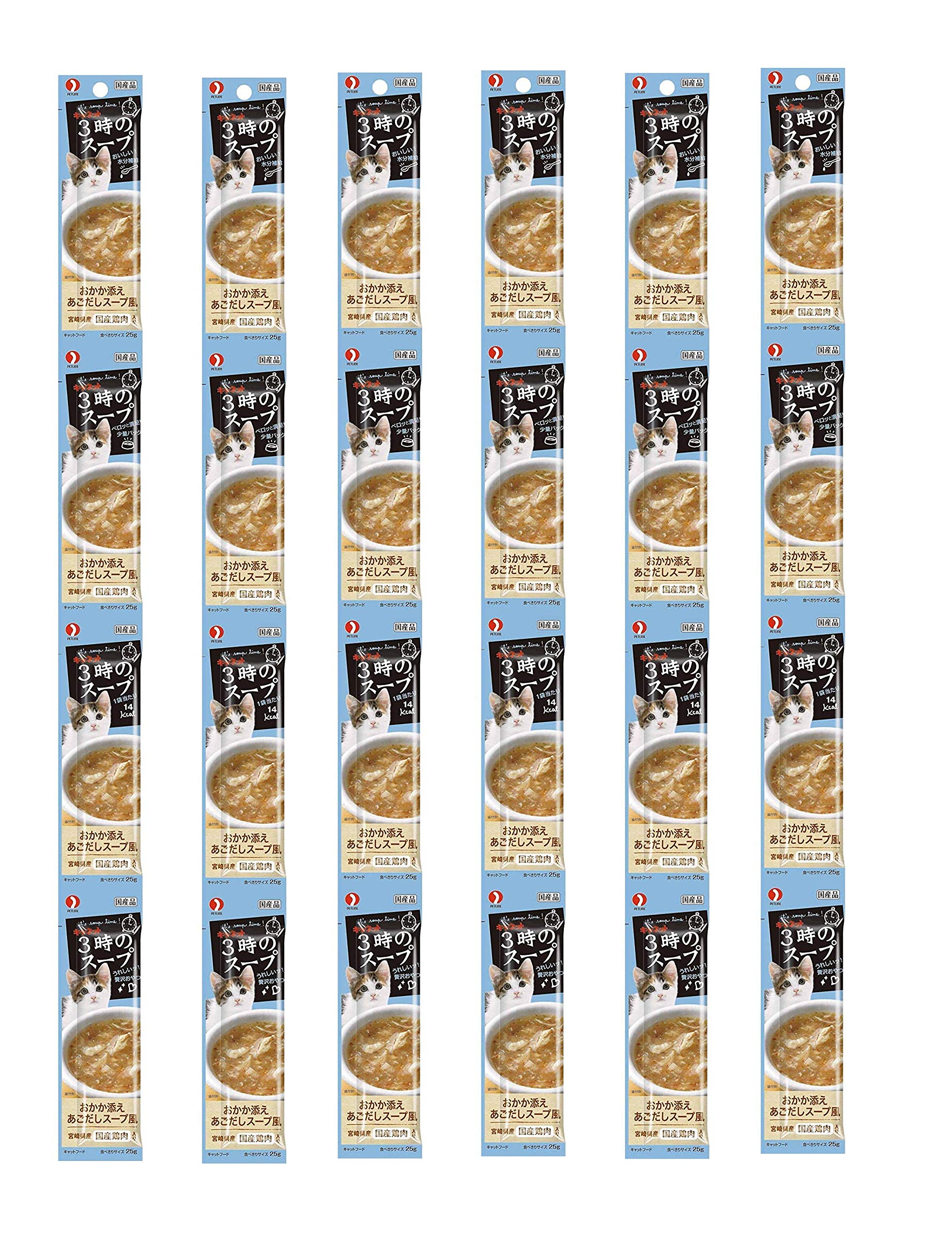 キャネット 3時のスープ おかか添えあごだしスープ 25g×4連X6個セット