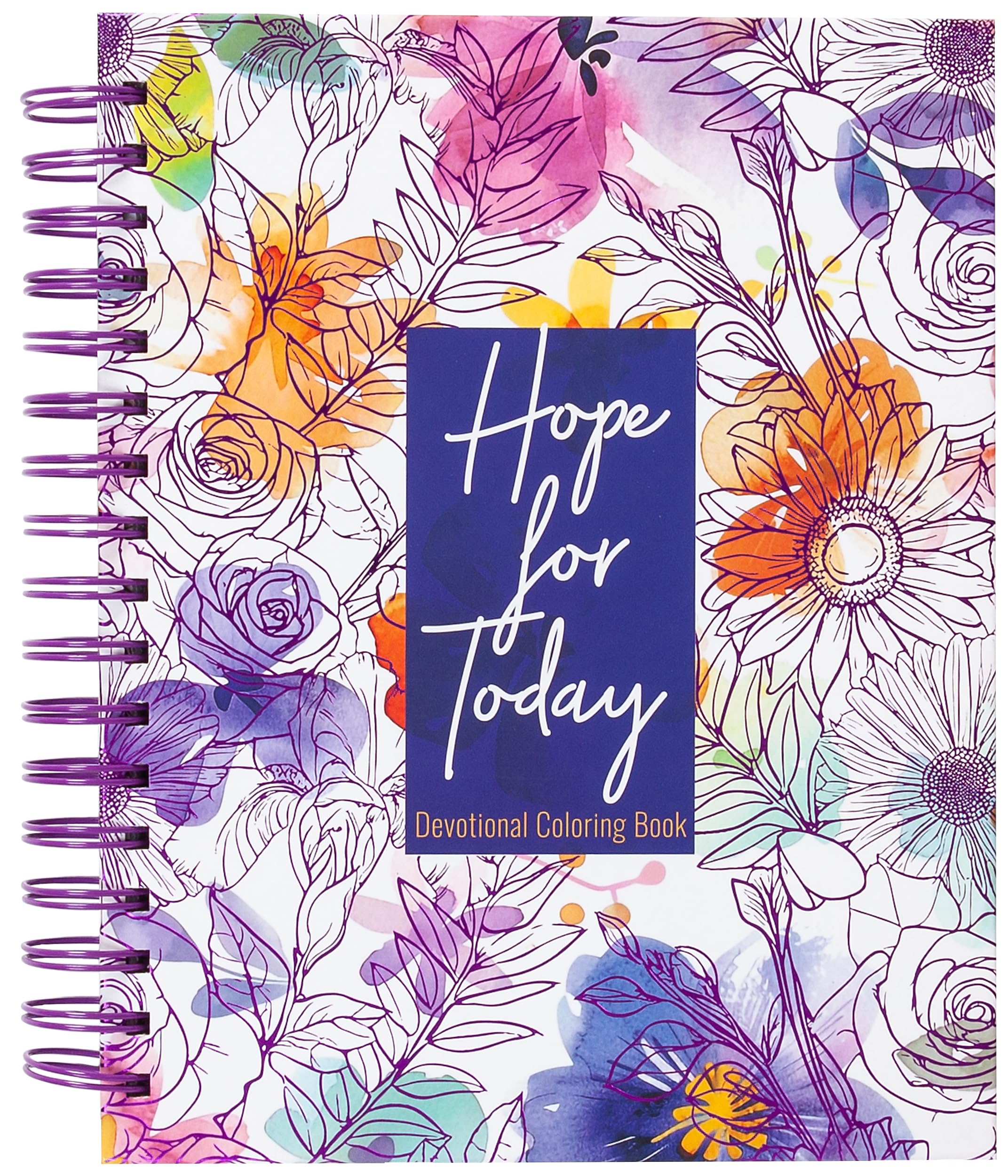 Hope for Today: 80 Days of Strength for Depression & Anxiety - Devotional Coloring Book