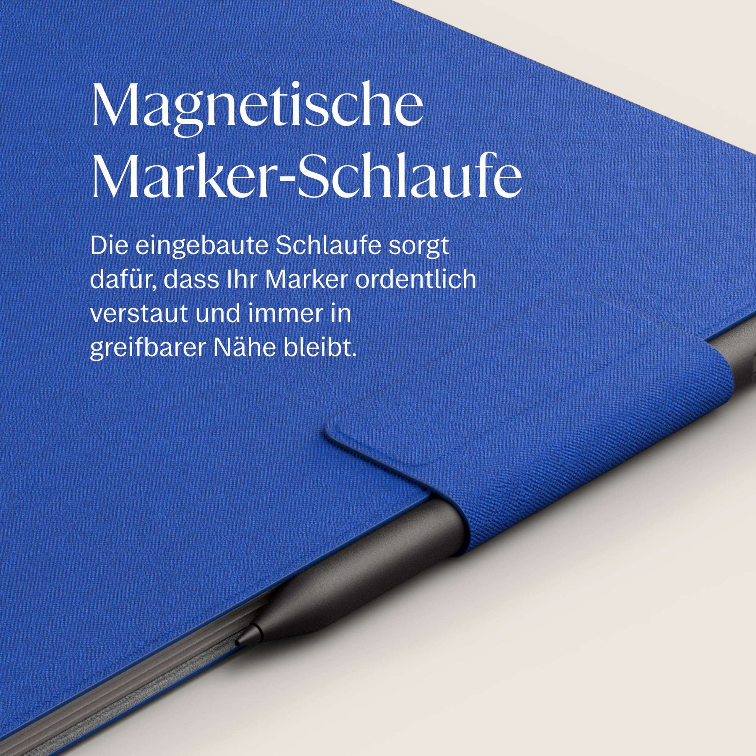 reMarkable Paper Pro Book Folio – Kobalt | Mosaikgewebe Book Folio für dein 11,8-Zoll reMarkable Paper Pro Tablet, leichtes Tablet-Schutzcase
