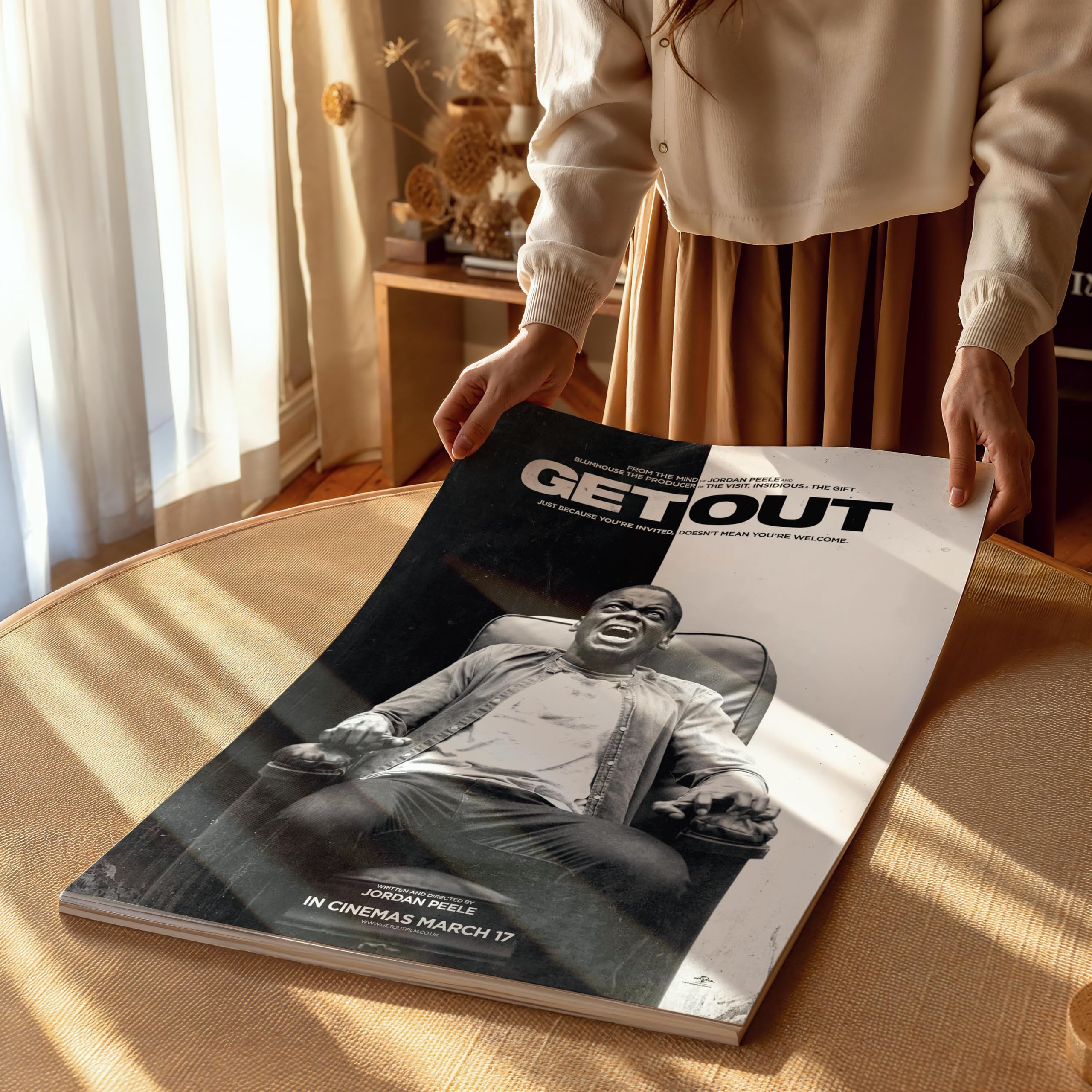 Get Out (2017) Classic-Cult Movie Poster Print Wall Art Image Home Decor Artworks Different Sizes
