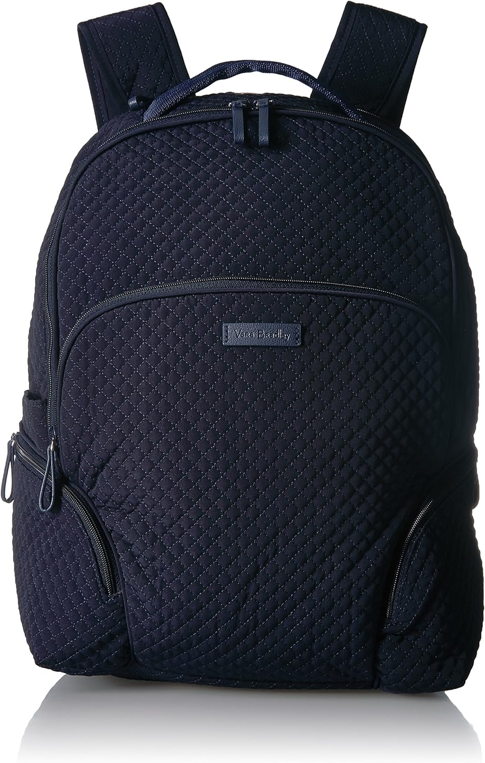 Vera Bradley Women's Microfiber Backpack, Classic Navy, One Size