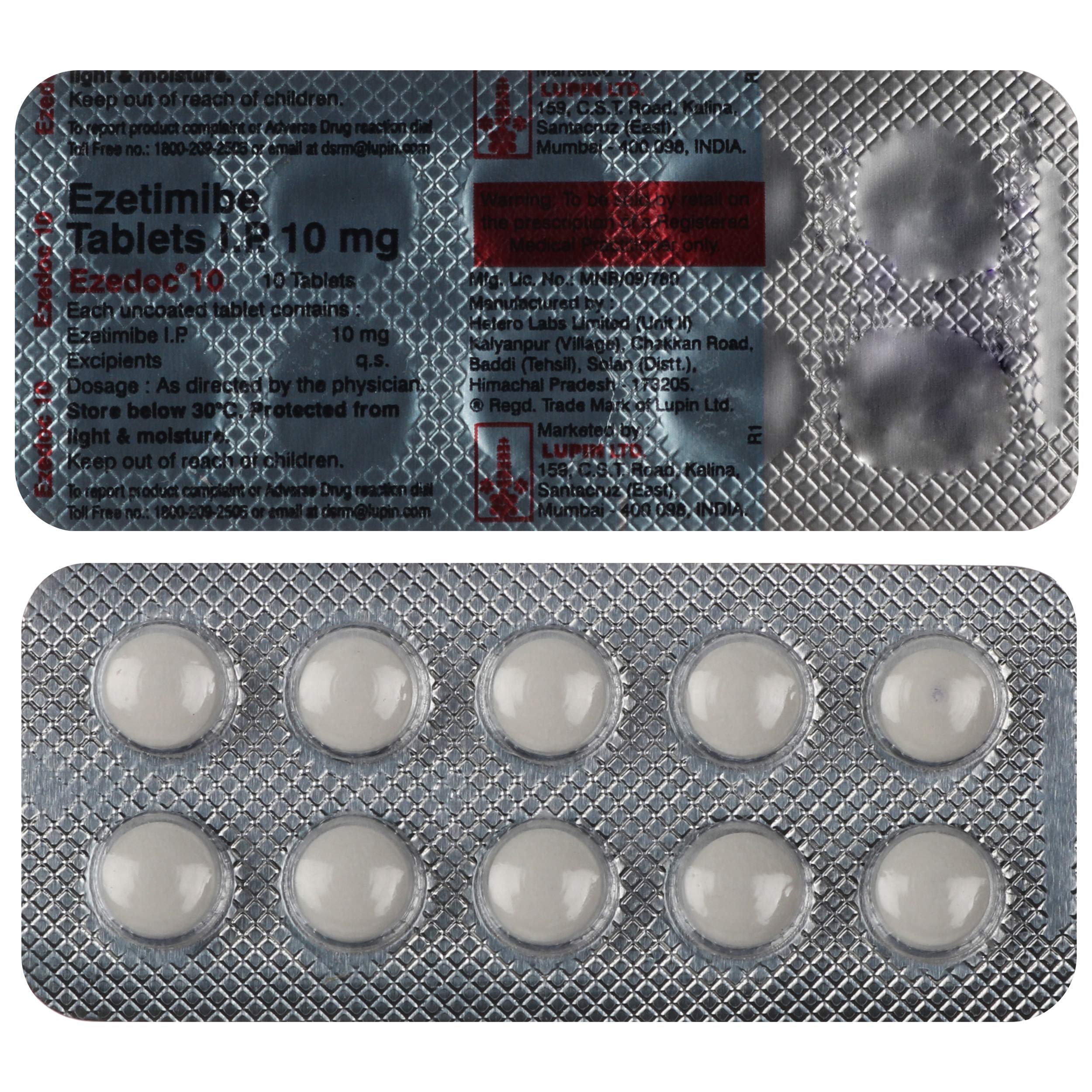Ezedoc 10 - Strip of 10 Tablets