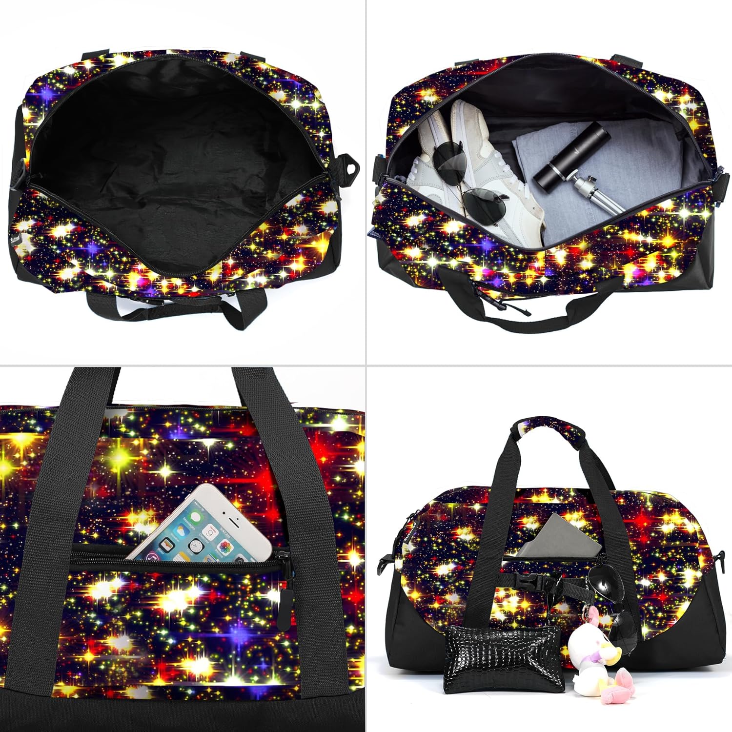 Stumdo Kids Overnighter Duffel Bags for kids, Carry-On Size & Ideal for School Practice or Overnight Travel Weekender Tote for Travel Gym Sport bag for Boys & Girls (11-ddeng) - Image 3