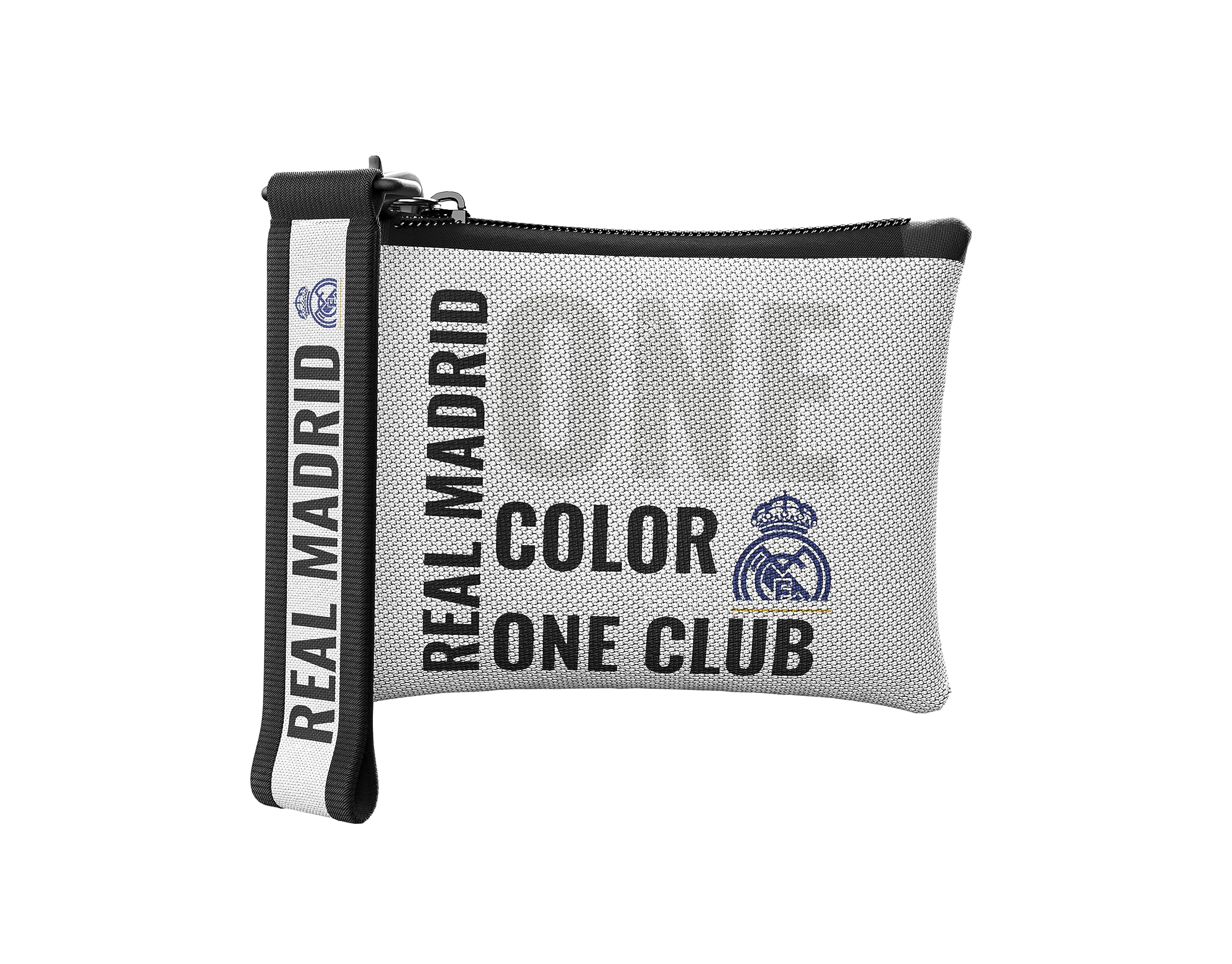 CYP Brands Real Madrid- Monedero, Cartera, One Color One Club, Color blanco, Producto oficial, Complementos de fútbol
