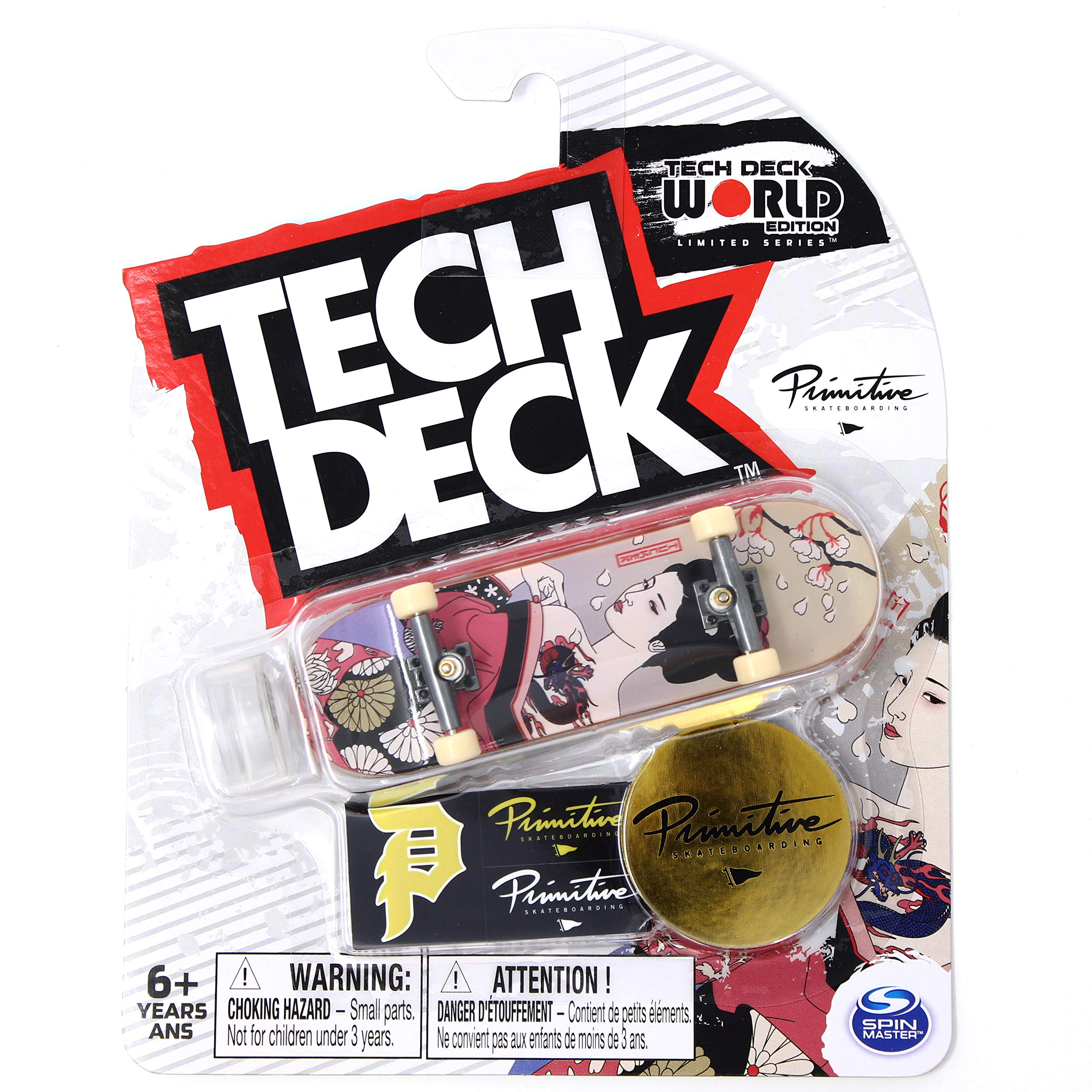Mini FingerboardsTD World Editon Limited Series Primitive Skateboards Nick Tucker Geisha Complete Deck
