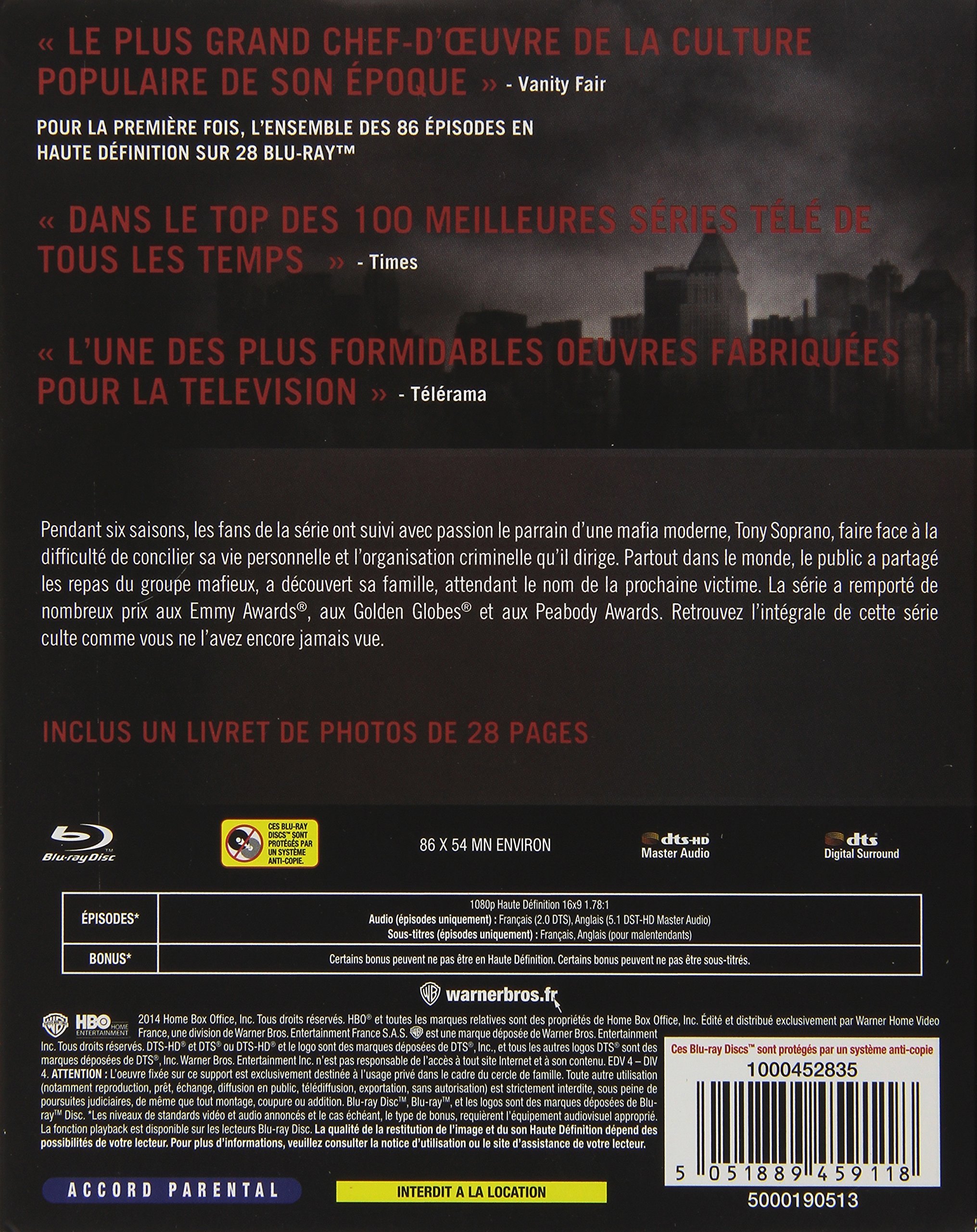 Les Soprano - L'intégrale de la série - Blu-ray - HBO