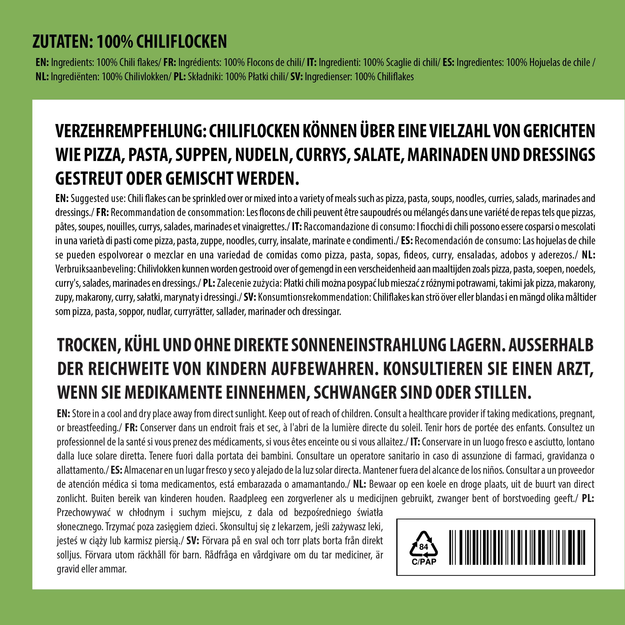 Alpi Nature Płatki Chili 500g, Suszone Papryczki Chili Capsicum Annuum, Ostre Płatki Chili do Gotowania | Capsicum annuum, ostre przyprawy, idealne do pizzy, dań z makaronu, sałatek i zup