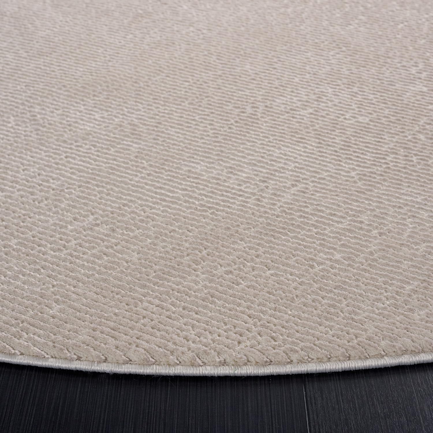 SAFAVIEH Revive Collection Area Rug - 6'7" Round, Beige, Solid Design, Non-Shedding & Easy Care, Ideal for High Traffic Areas in Living Room, Bedroom (REV102B) image 4