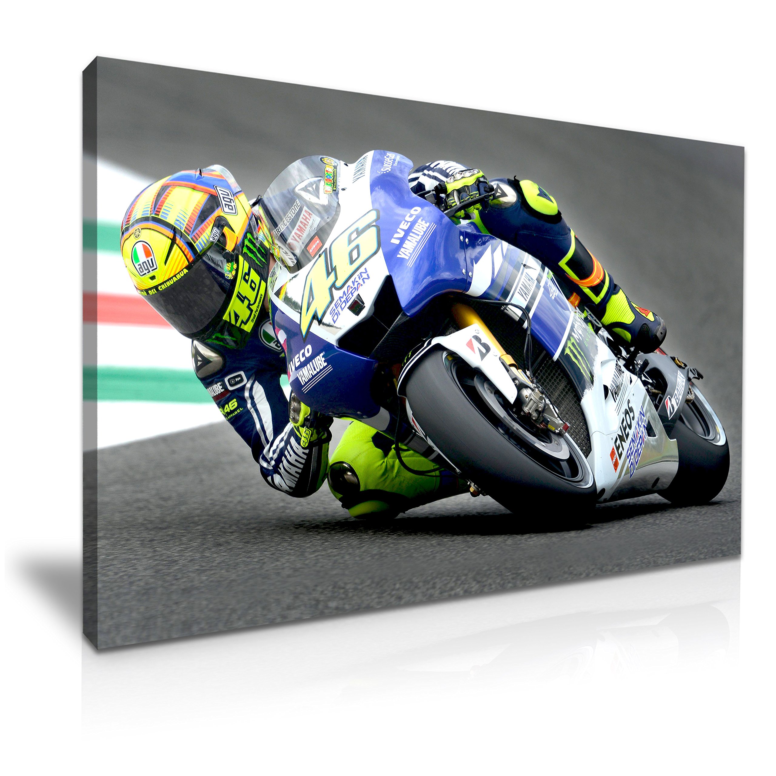 Valentino Rossi Wheelie Superbikes Sport Moto Gp Grand Affiche Mural A4
