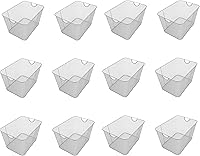 Vista 17 de YBM Home Organizador de despensa de cocina, cesta de alambre para estantes, armarios, despensa, encimera, cesta de almacenamiento abierta de malla