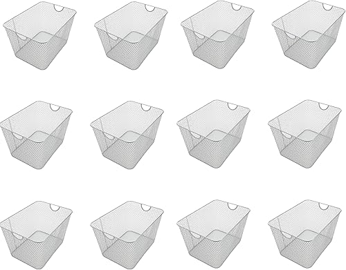 Vista 44 de YBM HOME Cesta organizadora de malla de alambre para CD y DVD, paquete de 2