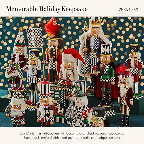 Miniatura 57 de MACKENZIE-CHILDS Figura decorativa de cascanueces, cascanueces de madera decoración del hogar de Navidad, Highland